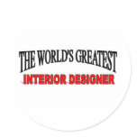 The World's Greatest Interior Designer Sticker