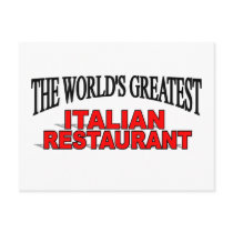 The World's Greatest Italian Restaurant postcards