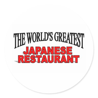 The World's Greatest Japanese Restaurant Sticker by theworldsgreatest