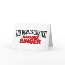 The World's Greatest Karaoke Singer cards