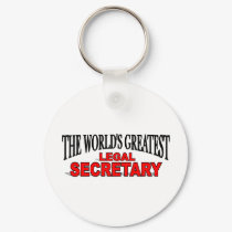 The World's Greatest Legal Secretary keychains