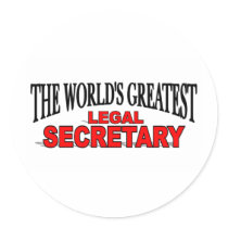 The World's Greatest Legal Secretary stickers