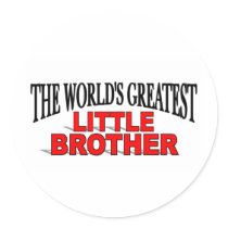 The World's Greatest Little Brother stickers