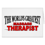 The World's Greatest Massage Therapist Cards