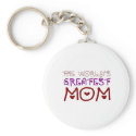The World's Greatest Mom (Mother's Day & Birthday) zazzle_keychain