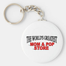 The World's Greatest Mom & Pop Store Keychain