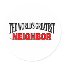 The World's Greatest Neighbor stickers