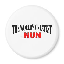 The World's Greatest Nun magnets by theworldsgreatest The World's Greatest Nun magnets