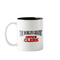 The World's Greatest Office Clerk mugs