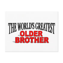 The World's Greatest Older Brother postcards