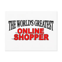 The World's Greatest Online Shopper postcards