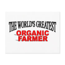 The World's Greatest Organic Farmer postcards