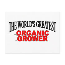 The World's Greatest Organic Grower postcards