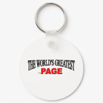 The World's Greatest Page keychains