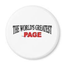The World's Greatest Page magnets by theworldsgreatest The World's Greatest Page magnets