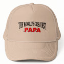 The World's Greatest Papa hats by theworldsgreatest The World's Greatest Papa hats