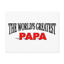 The World's Greatest Papa postcards