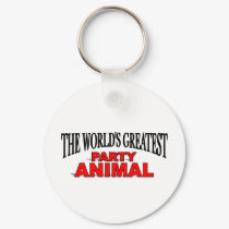 The World's Greatest Party Animal keychains