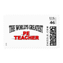 The World's Greatest PE Teacher Postage Stamps