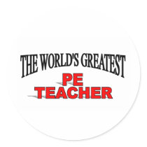 The World's Greatest PE Teacher stickers by theworldsgreatest The World's Greatest PE Teacher stickers
