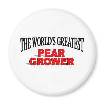 The World's Greatest Pear Grower magnets