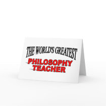 The World's Greatest Philosophy Teacher cards by theworldsgreatest The World's Greatest Philosophy Teacher cards