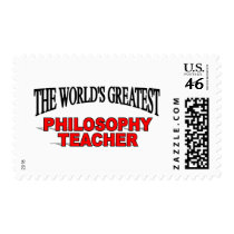 The World's Greatest Philosophy Teacher postage by theworldsgreatest The World's Greatest Philosophy Teacher postage