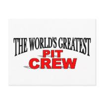 The World's Greatest Pit Crew postcards