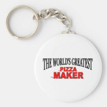 The World's Greatest Pizza Maker Keychain