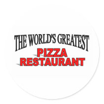 The World's Greatest Pizza Restaurant stickers