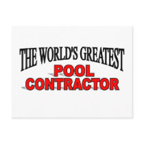 The World's Greatest Pool Contractor postcards by theworldsgreatest The World's Greatest Pool Contractor postcards