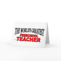 The World's Greatest Preschool Teacher cards