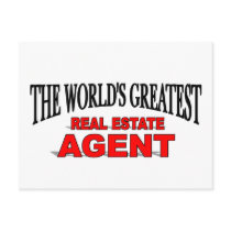The World's Greatest Real Estate Agent postcards by theworldsgreatest The World's Greatest Real Estate Agent postcards