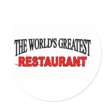 The World's Greatest Restaurant stickers