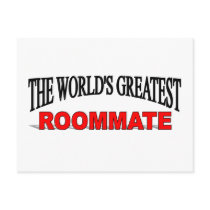 The World's Greatest Roommate postcards