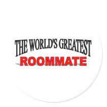 The World's Greatest Roommate stickers