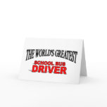 The World's Greatest School Bus Driver Cards