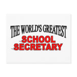 The World's Greatest School Secretary Post Card