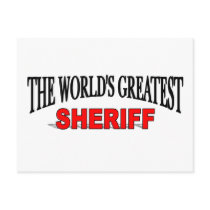 The World's Greatest Sheriff postcards