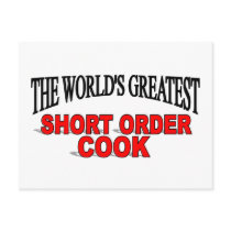The World's Greatest Short Order Cook postcards
