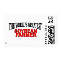 The World's Greatest Soybean Farmer postage by theworldsgreatest The World's Greatest Soybean Farmer postage