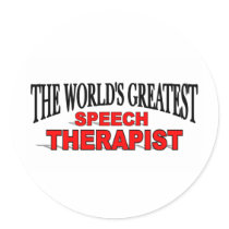 The World's Greatest Speech Therapist Stickers
