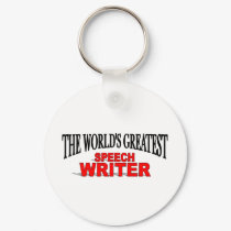 The World's Greatest Speech Writer keychains