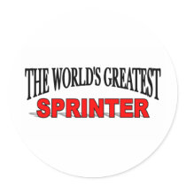 The World's Greatest Sprinter stickers by theworldsgreatest The World's Greatest Sprinter stickers