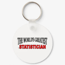 The World's Greatest Statistician keychains