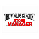 The World's Greatest Store Manager Postcards