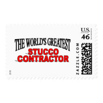 The World's Greatest Stucco Contractor Postage Stamps