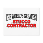 The World's Greatest Stucco Contractor postcards