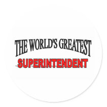 The World's Greatest Superintendent stickers