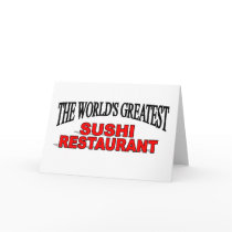 The World's Greatest Sushi Restaurant cards